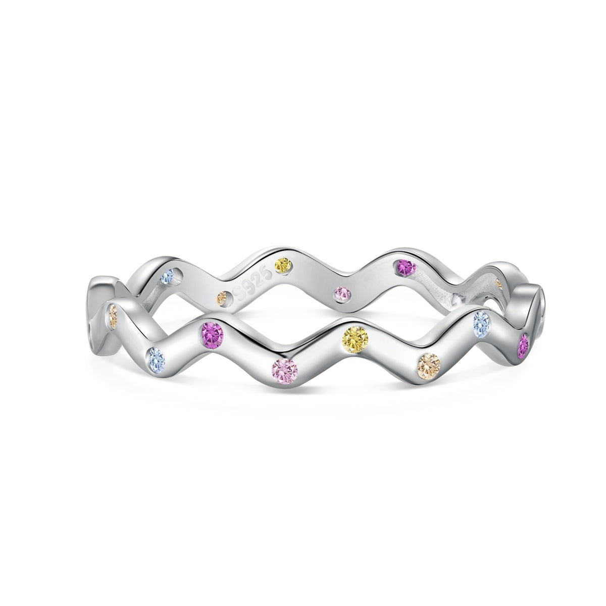 [Reverie Jewels]Ornate Vibrant Round Cut Daily Ring