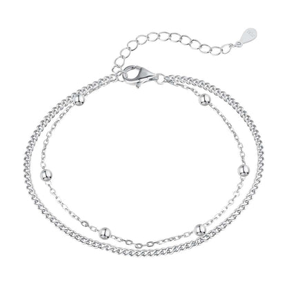 [Reverie Jewels]Delicate Bead Double Layer Bracelet