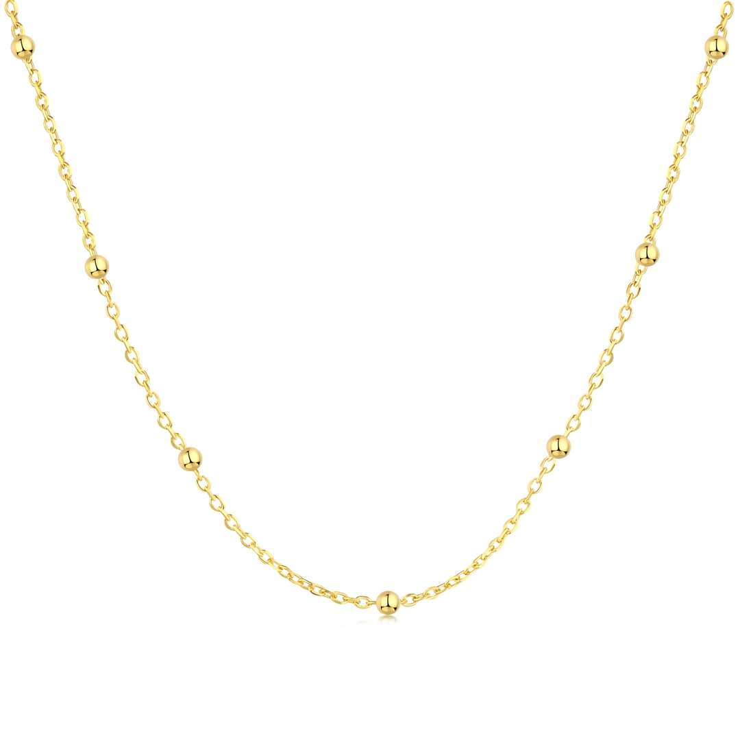 [Reverie Jewels]Small Bead Clavicle Chain Simple Necklace