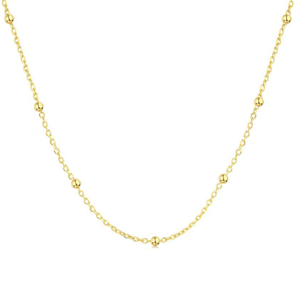 [Reverie Jewels]Small Bead Clavicle Chain Simple Necklace