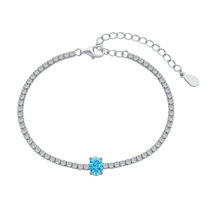 [Reverie Jewels]0.75 Carat Exquisite Oval Cut Daily Bracelet