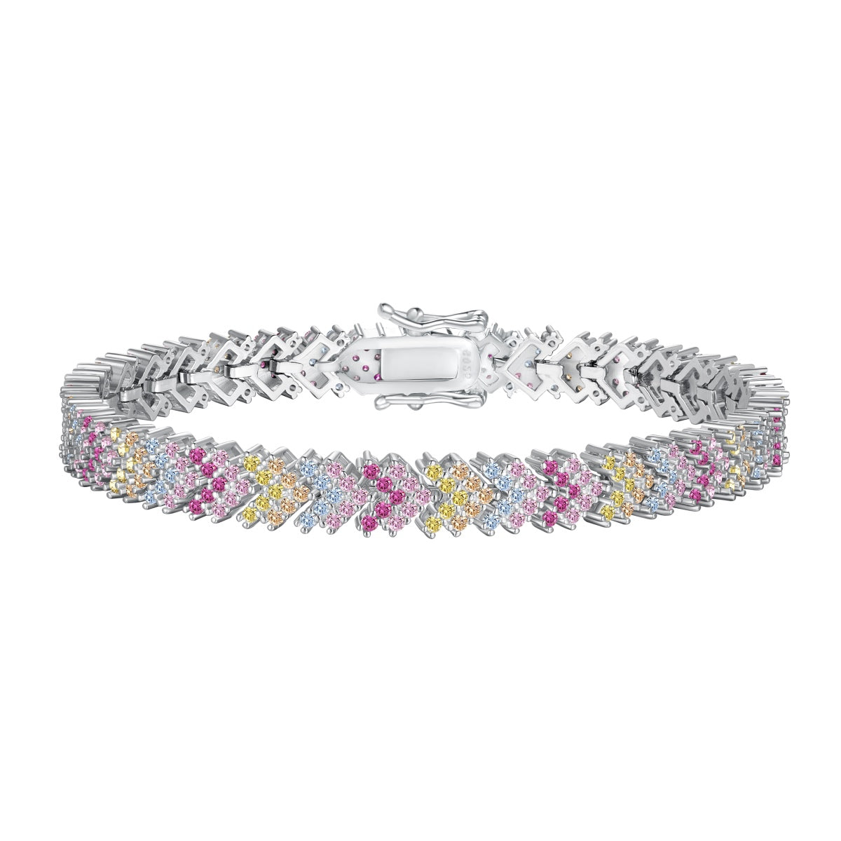 [Reverie Jewels]Ornate Sparkling Round Cut Party Bracelet