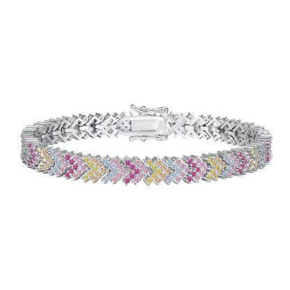 [Reverie Jewels]Ornate Sparkling Round Cut Party Bracelet