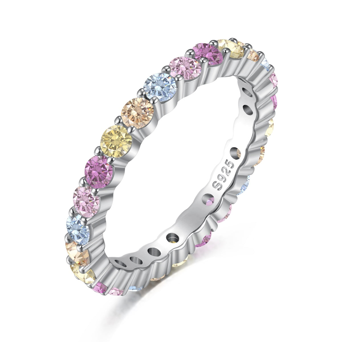 [Reverie Jewels]Elegant Vivid Round Cut Daily Ring