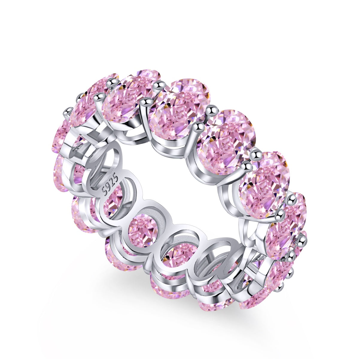 [Reverie Jewels]Dainty Elongated Cushion Cut Tennis Ring