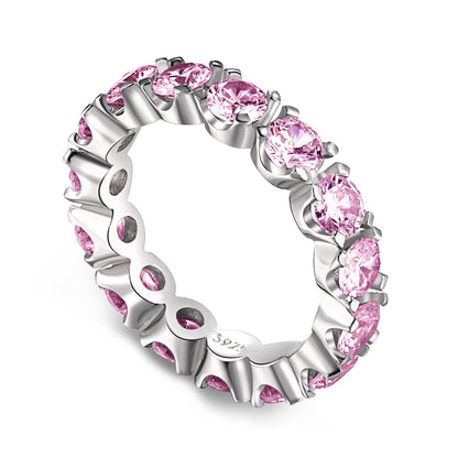 [Reverie Jewels]Eternity Round Cut Tennis Ring