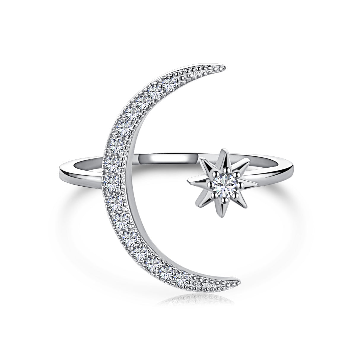 [Reverie Jewels]Eternity Moon & Star Ring