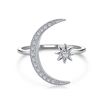 [Reverie Jewels]Eternity Moon & Star Ring