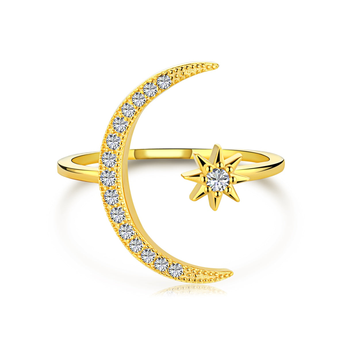 [Reverie Jewels]Eternity Moon & Star Ring