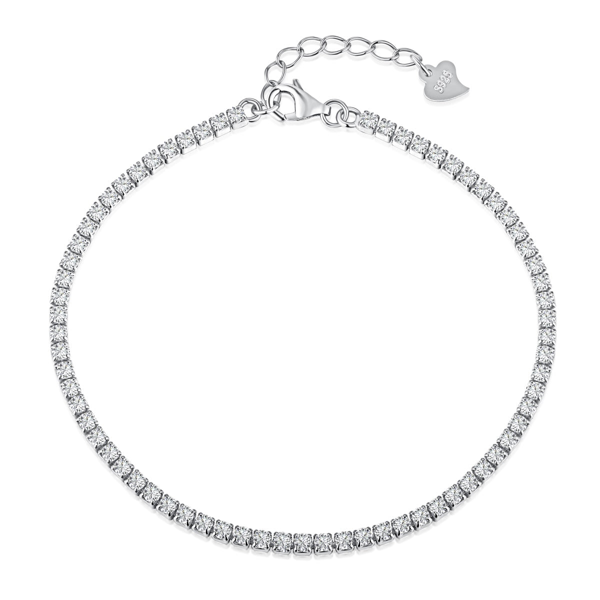 [Reverie Jewels]Radiant Shinning Princess Cut Tennis Bracelet