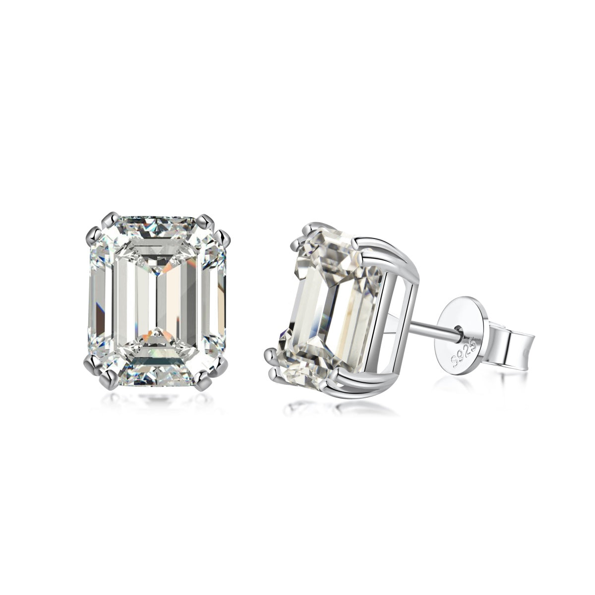 [Reverie Jewels]Dazzling Square Shape Earrings