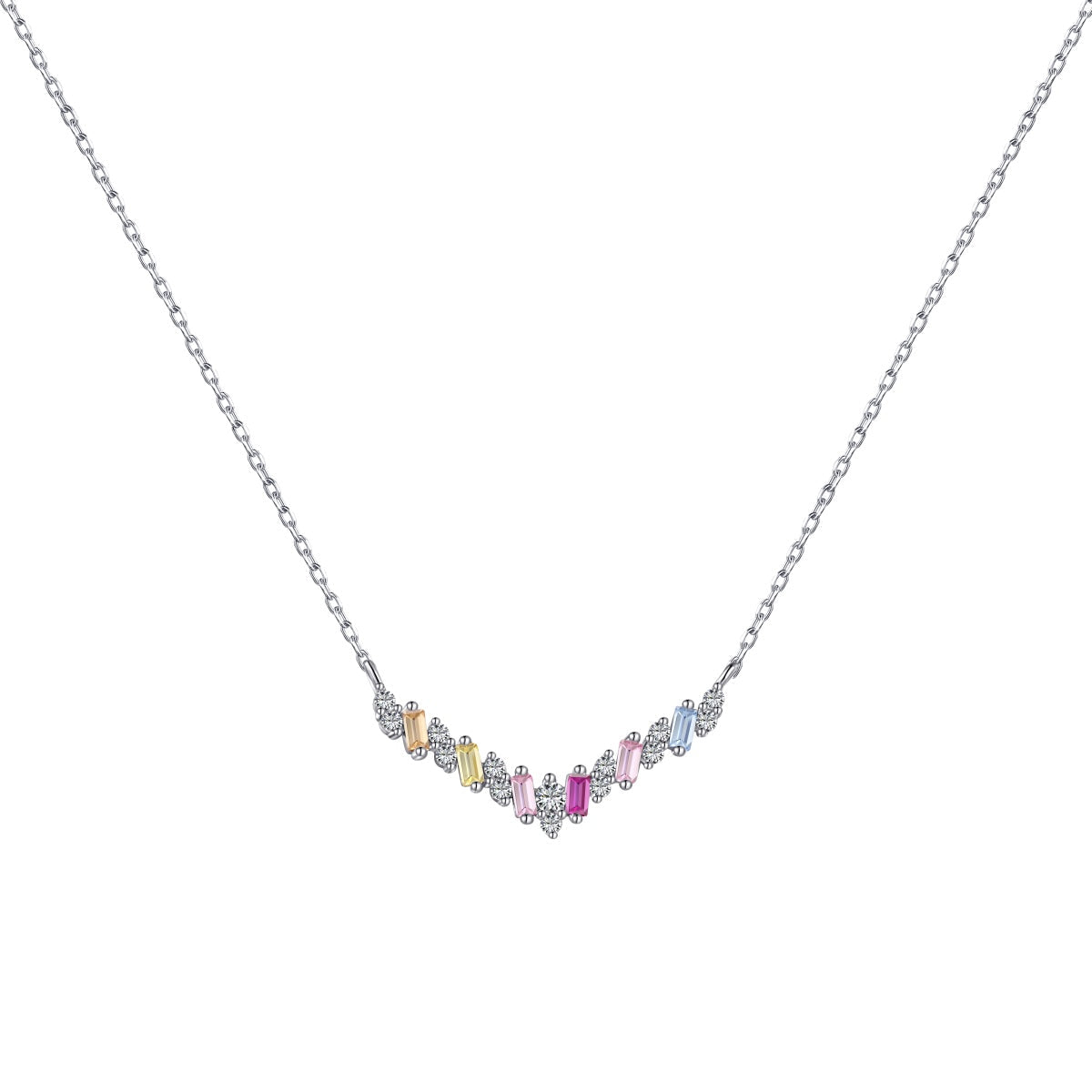 [Reverie Jewels]Dazzling Rainbow Necklace