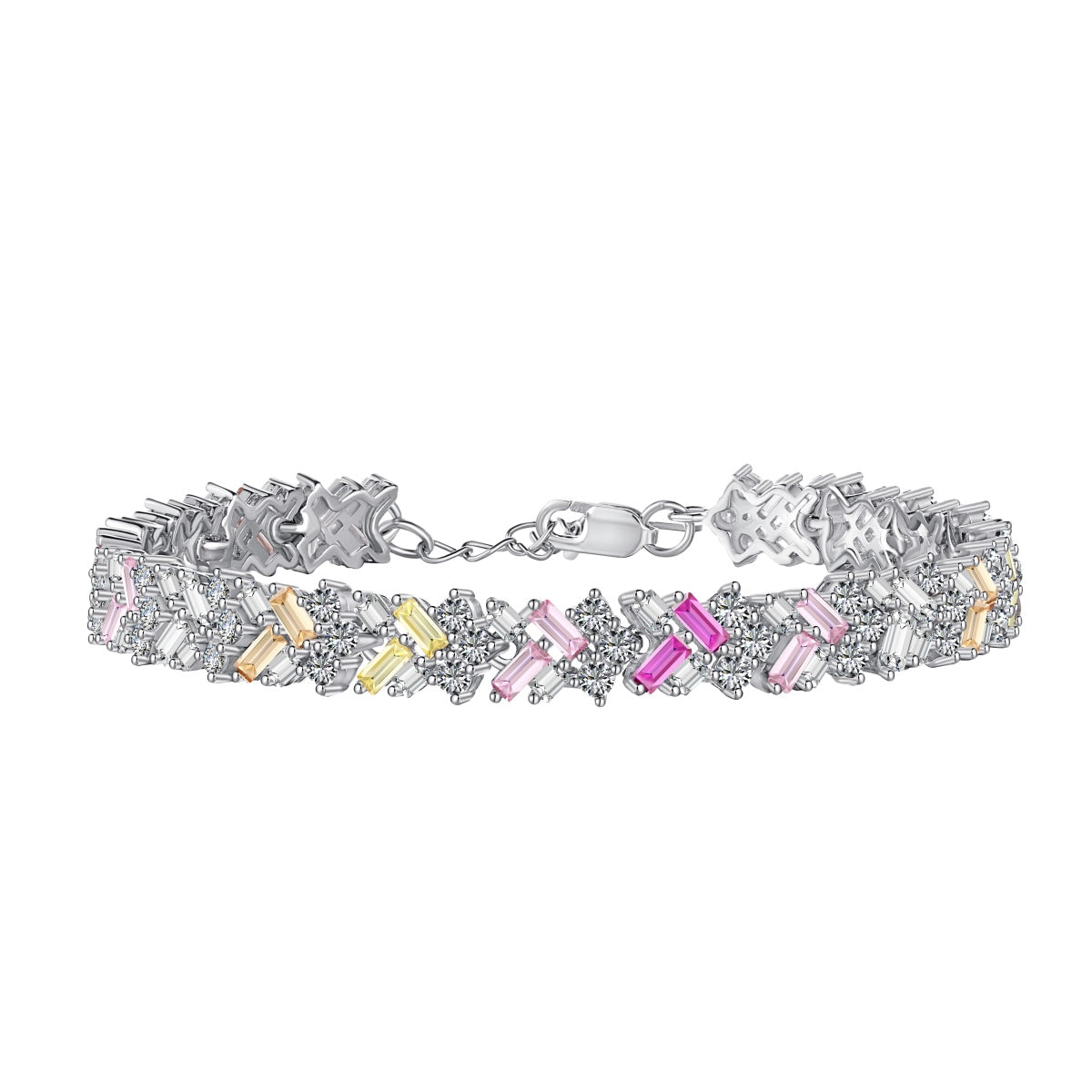[Reverie Jewels]Dazzling Unique Multi Shape Daily Bracelet