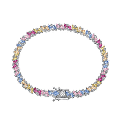 [Reverie Jewels]Ornate Sparkling Multi Cut Party Bracelet