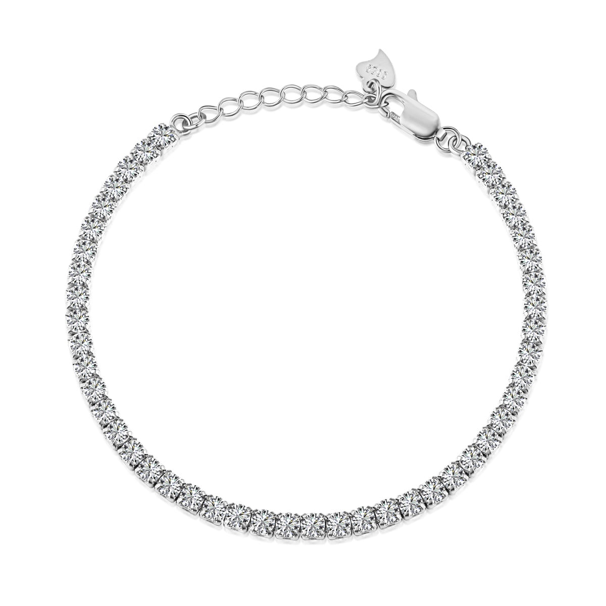[Reverie Jewels]Sparkling Round Cut Daily Bracelet