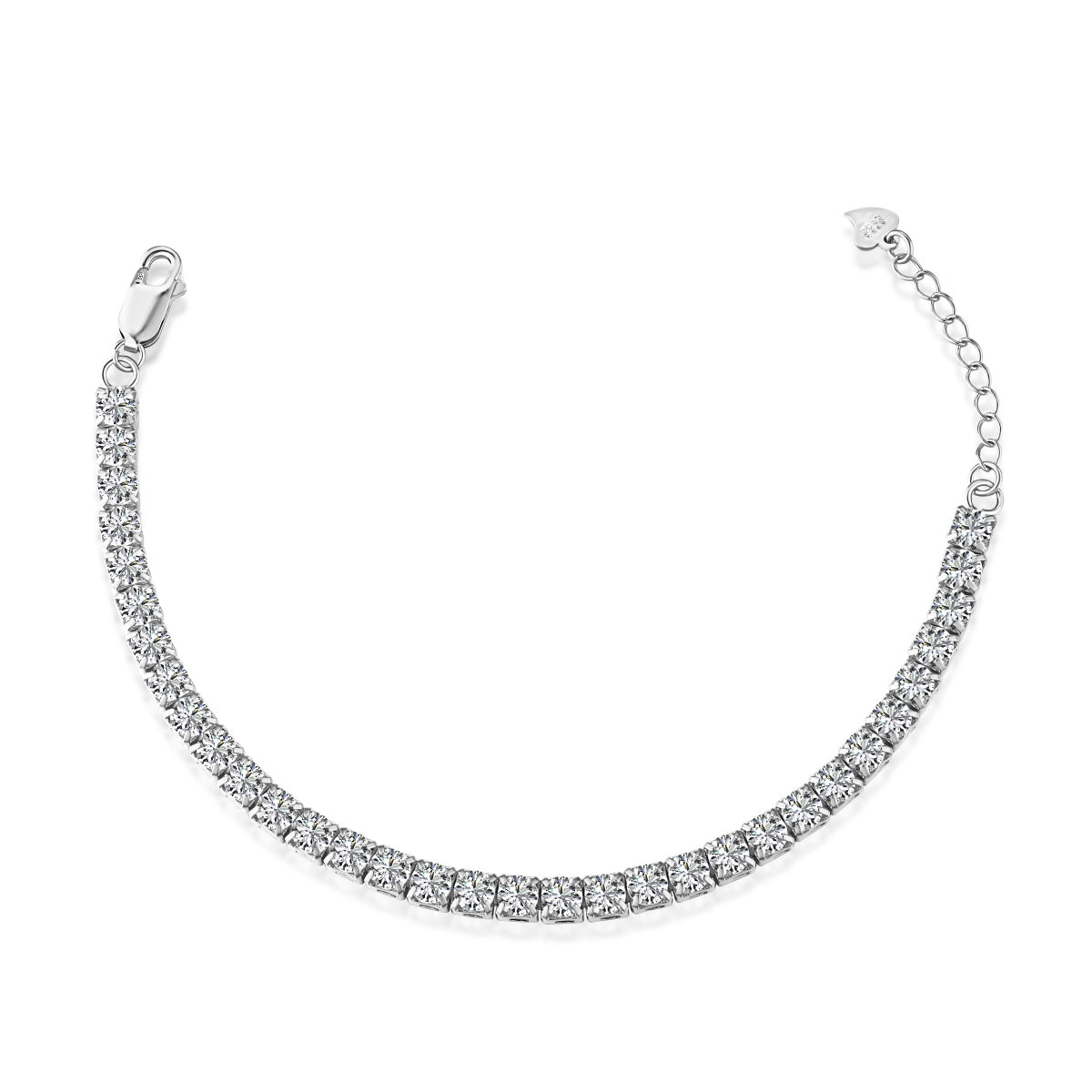 [Reverie Jewels]Sparkling Radiant Princess Cut Tennis Bracelet