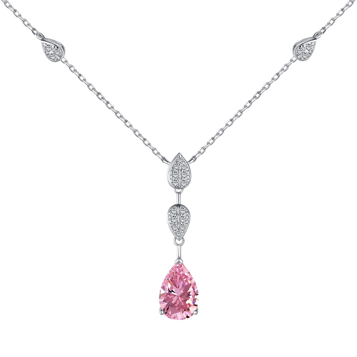 [Reverie Jewels]Dazzling Pear Cut Necklace