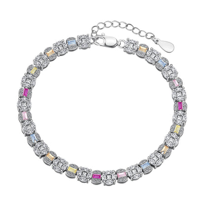 [Reverie Jewels]Dazzling Radiant Multi Cut Daily Bracelet