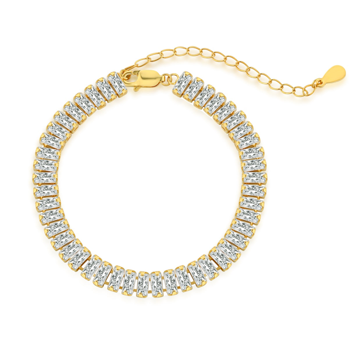 [Reverie Jewels]Exquisite Emerald Cut Daily Bracelet