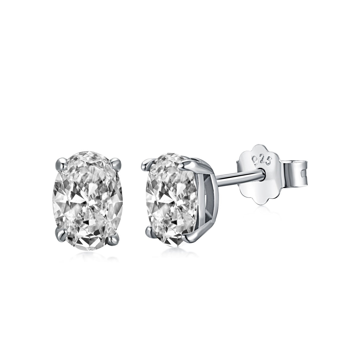 [Reverie Jewels]Oval Classic Dignified Elegant Earrings
