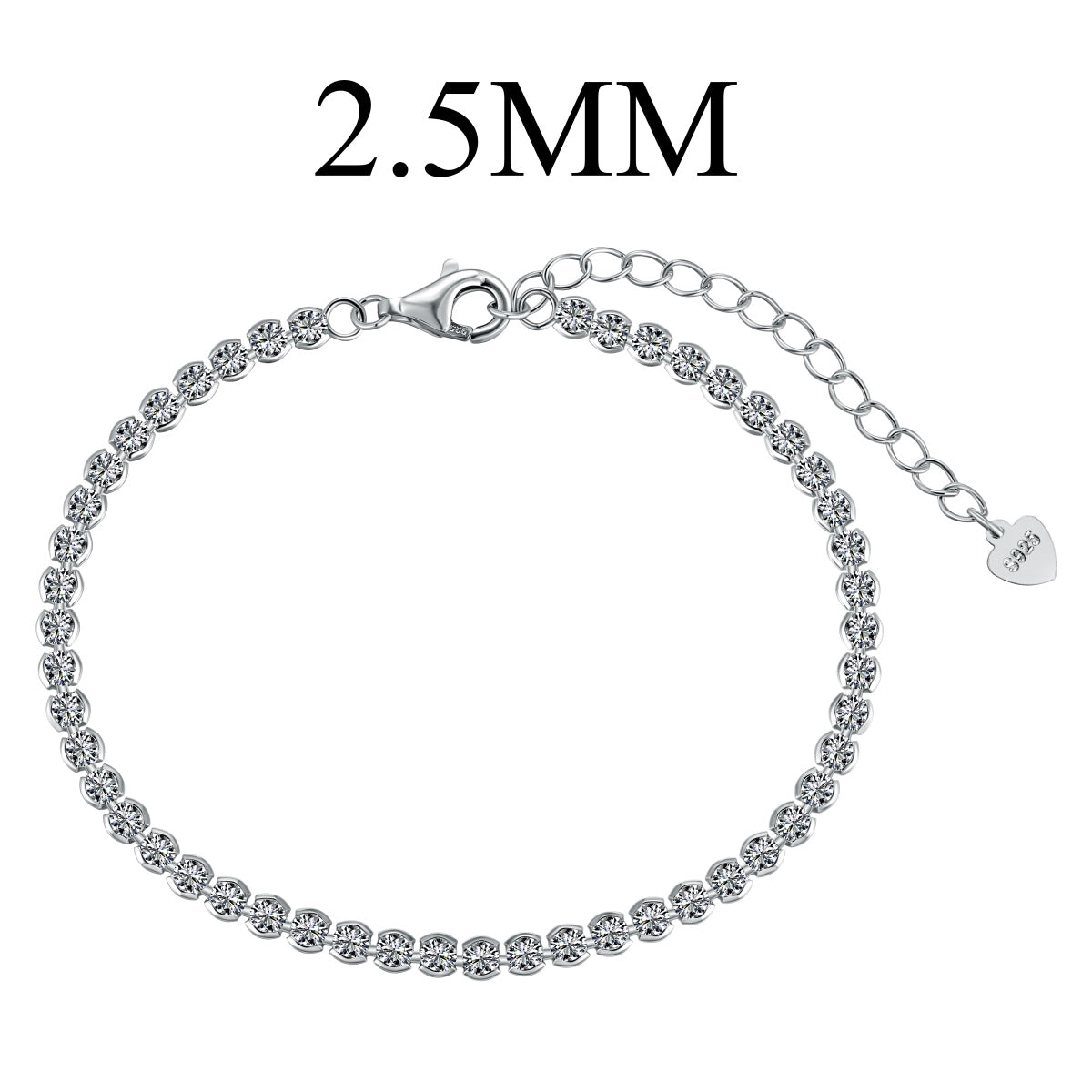 [Reverie Jewels]Dazzling Sparkling Round Cut Daily Bracelet