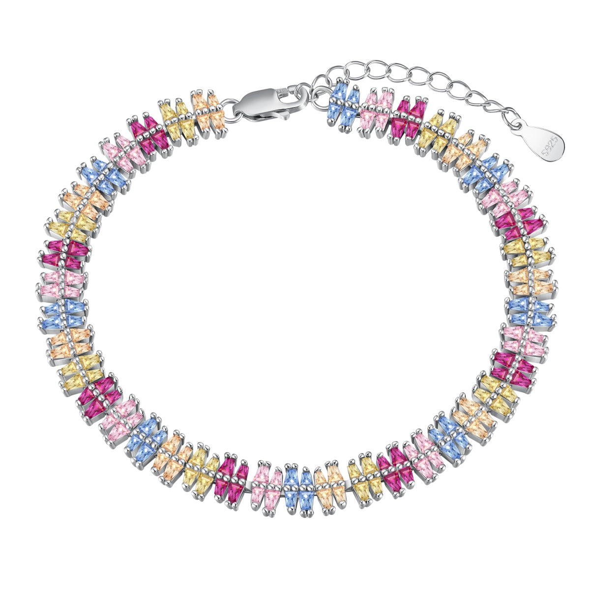[Reverie Jewels]Sparkling Exquisite Multi Cut Party Bracelet