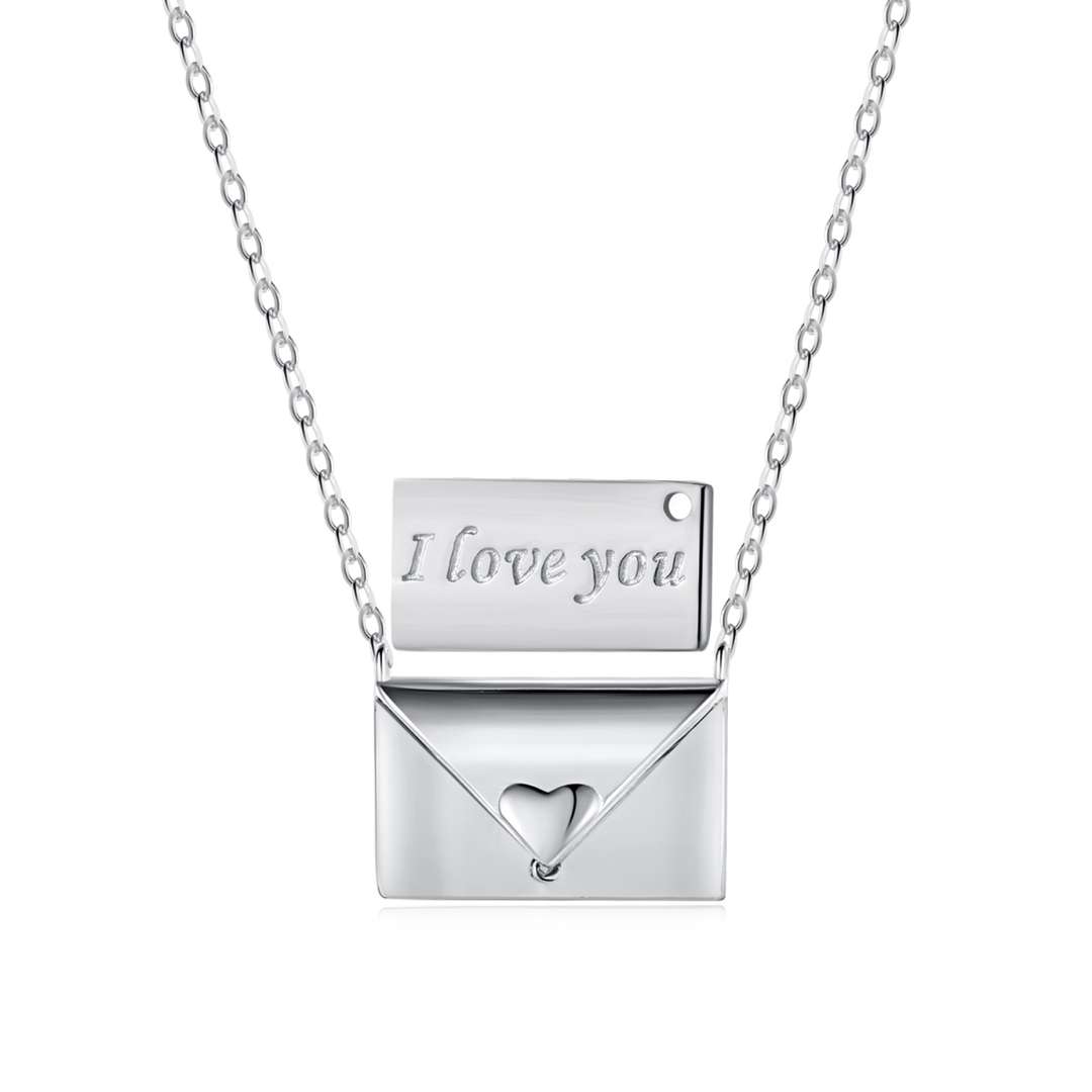 [Reverie Jewels]Envelope Heart Shape Mother's Day Necklace