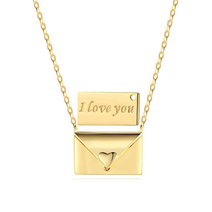 [Reverie Jewels]Envelope Heart Shape Mother's Day Necklace