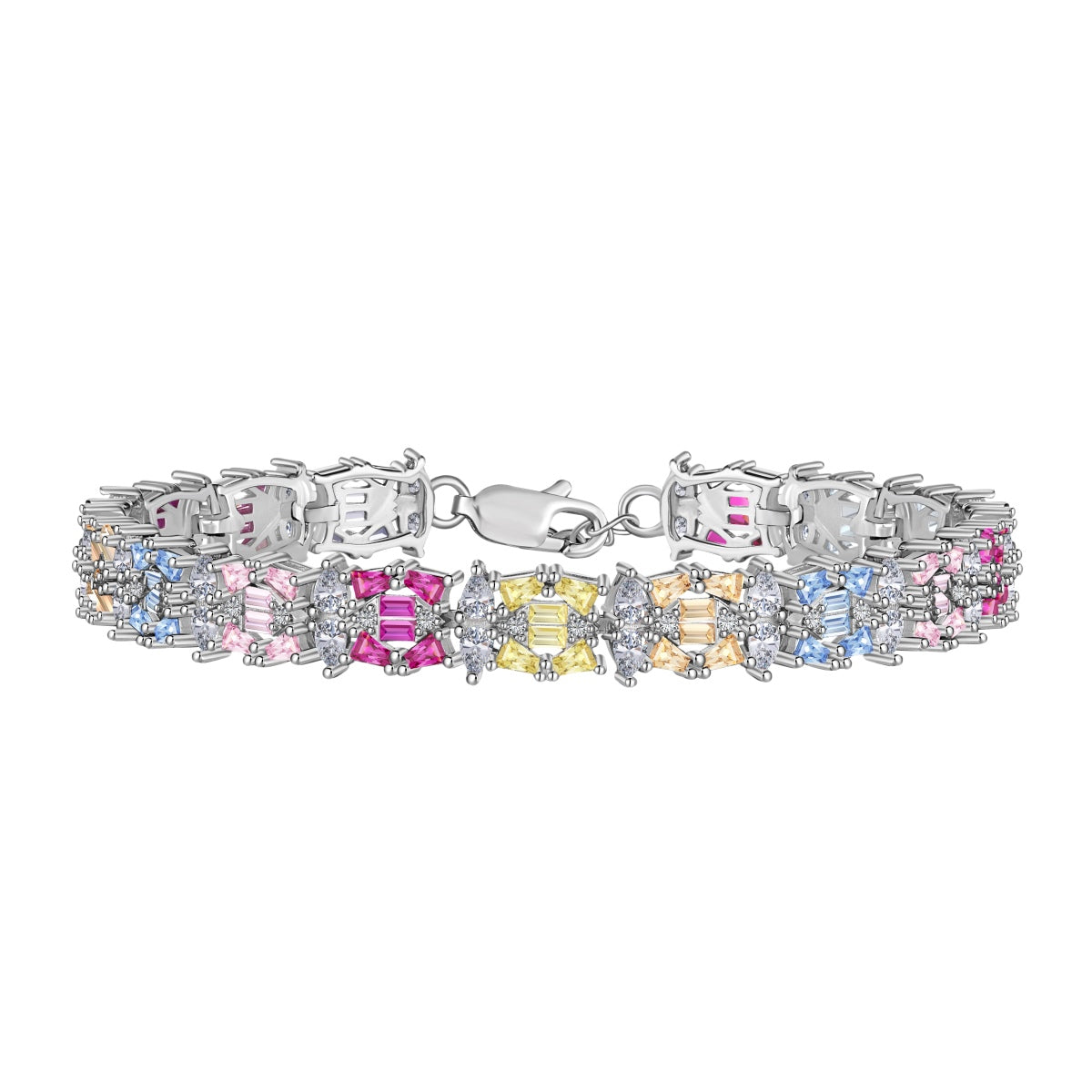[Reverie Jewels]Delicate Colorful Multi Cut Party Bracelet