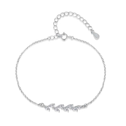 [Reverie Jewels]Elegant Wheat Leaves Shape Bracelet