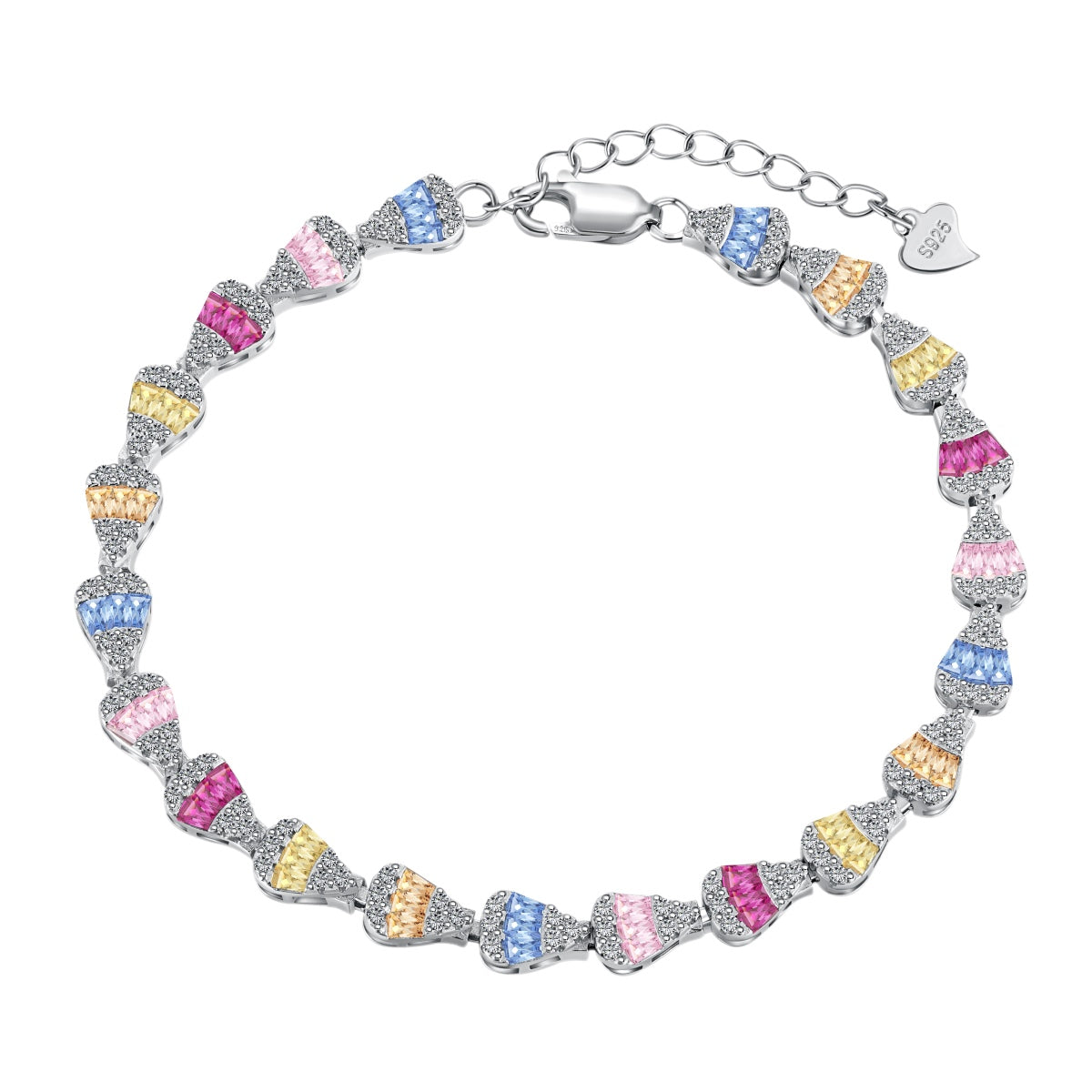 [Reverie Jewels]Radiant Water Drop Shape Daily Bracelet