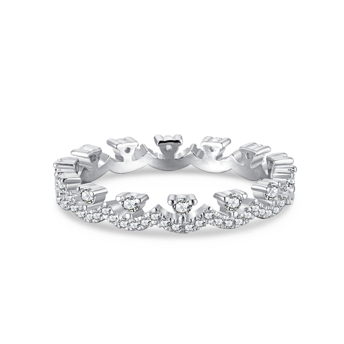 [Reverie Jewels]Elegant Resplendent Round Shape Party Ring