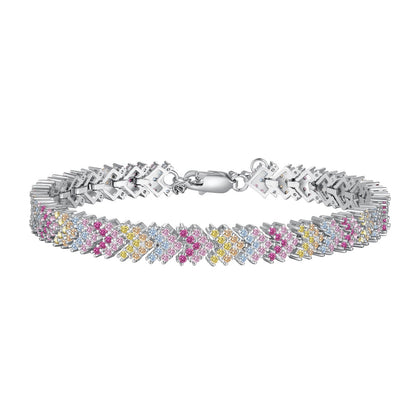 [Reverie Jewels]Ornate Sparkling Round Cut Party Bracelet