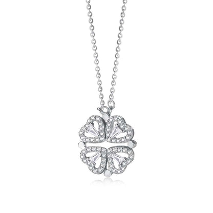 [Reverie Jewels]Ornate Heart Cut Flower Shape Necklace
