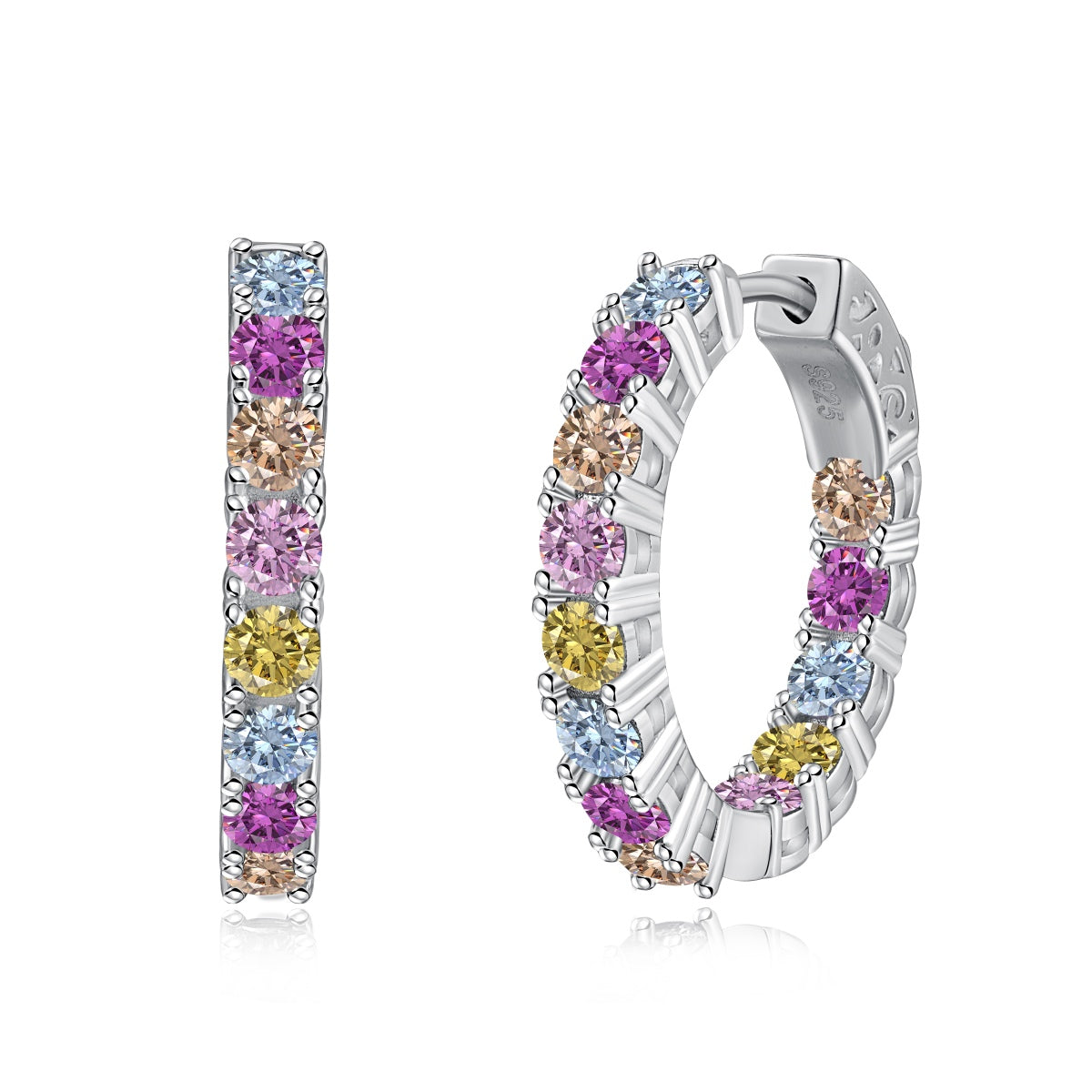 [Reverie Jewels]Unique Round Cut Daily Earrings