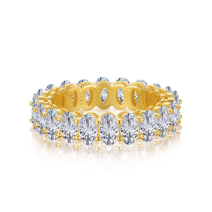 [Reverie Jewels]Ornate Oval Cut Tennis Ring