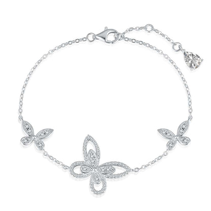 [Reverie Jewels]Delicate Butterfly Pendant Bracelet