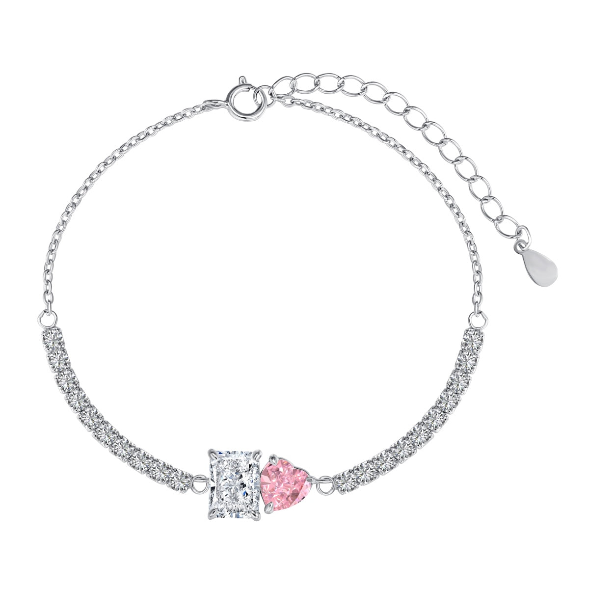 [Reverie Jewels]Dazzling Unique Multi Shape Lover Bracelet