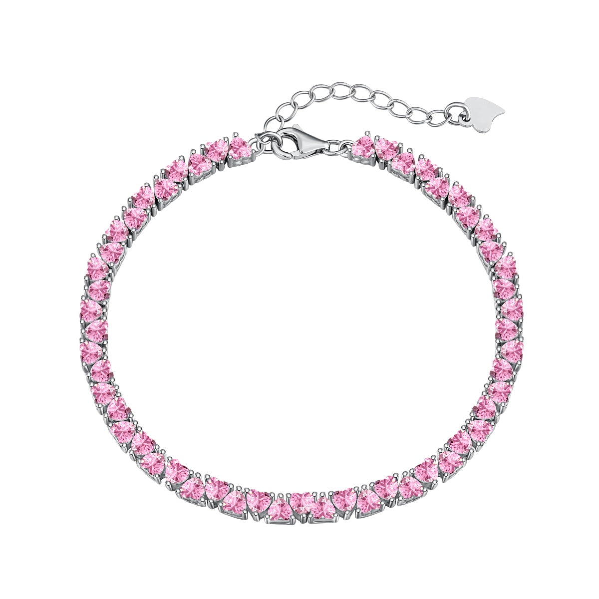 [Reverie Jewels]Dazzling Romantic Heart Shape Lover Bracelet