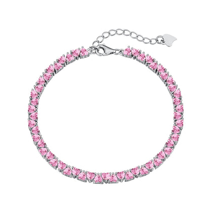 [Reverie Jewels]Dazzling Romantic Heart Shape Lover Bracelet