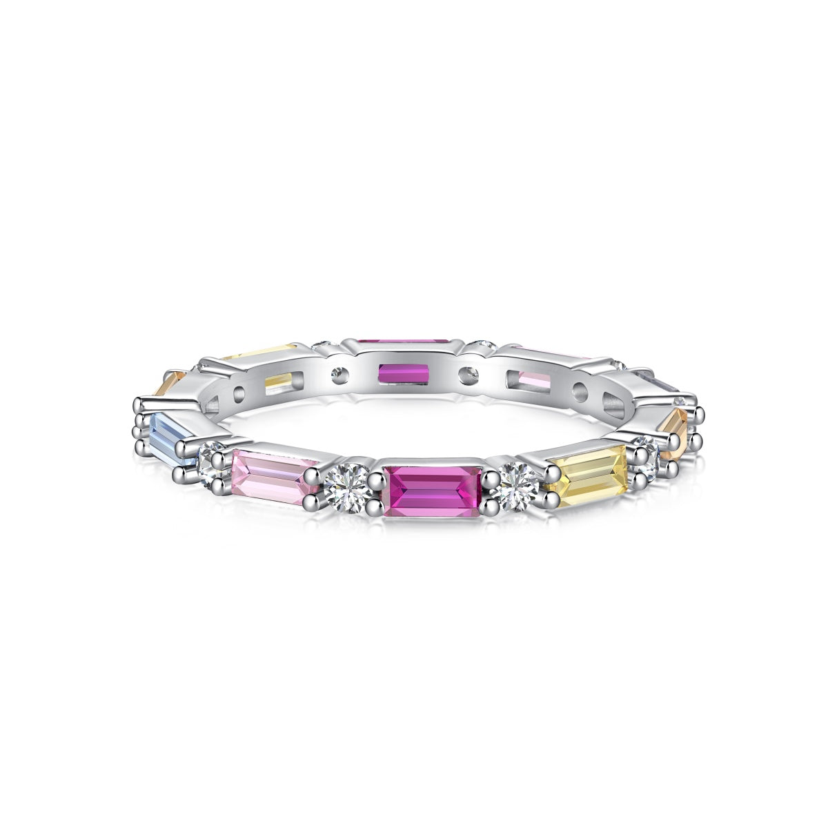 [Reverie Jewels]Lively In Shades Elegant Radiant Cut Daily Ring