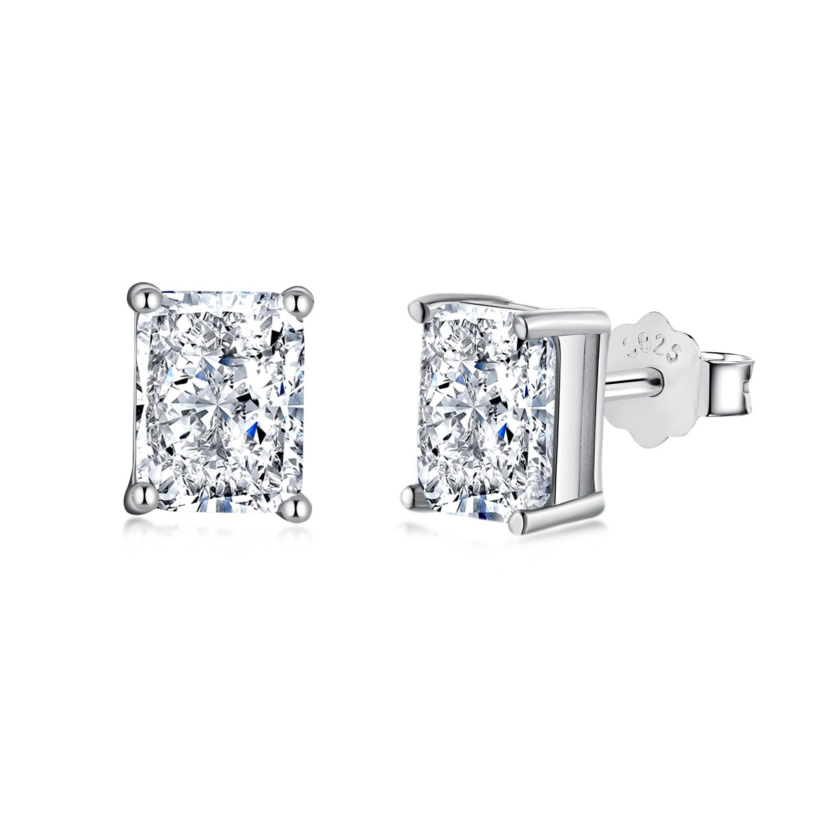 [Reverie Jewels]Radiant Luxurious Princess Cut Daily Earrings