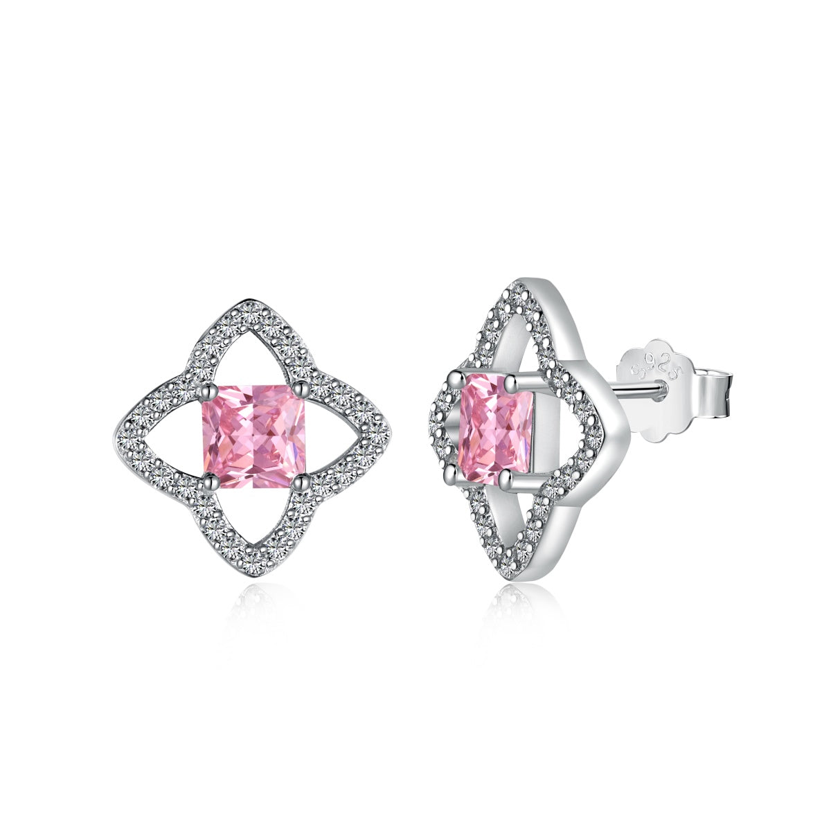 [Reverie Jewels]Elegant Star Shape Princess Cut Daily Earrings