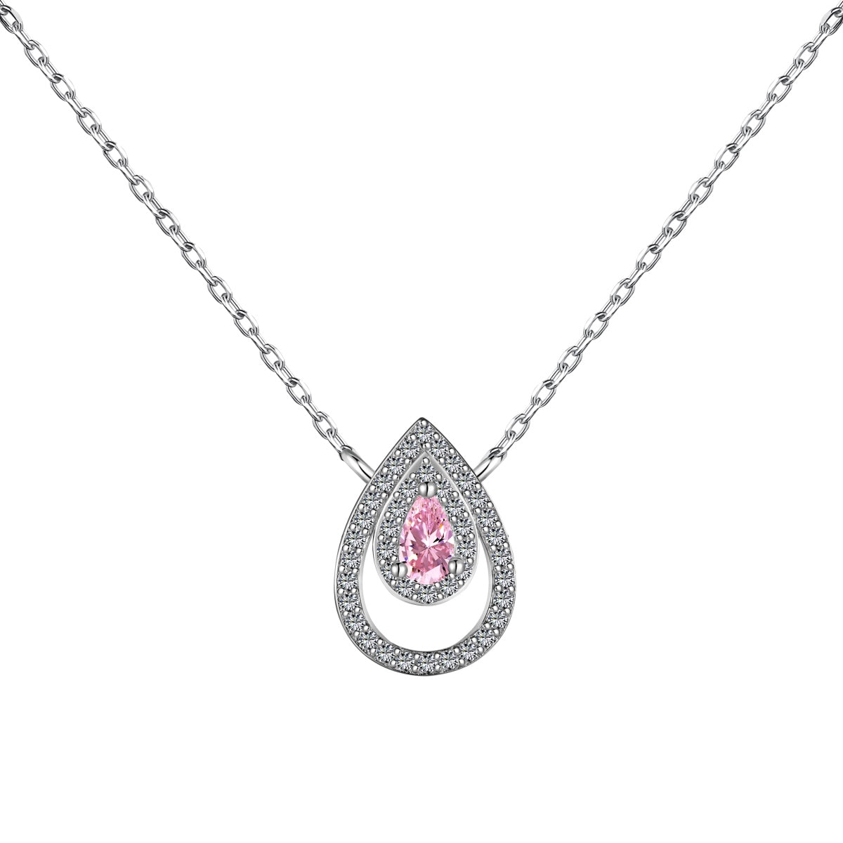[Reverie Jewels]Sparkling Pear Cut Necklace