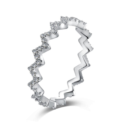 [Reverie Jewels]Delicate Enchanting Wave Shape Daily Ring