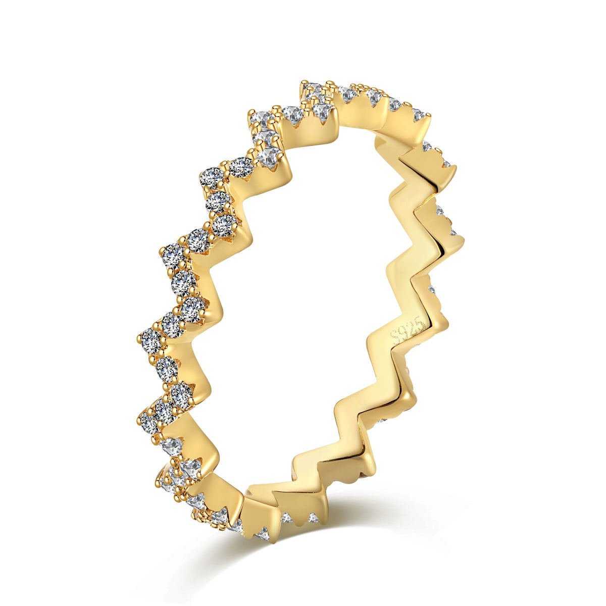 [Reverie Jewels]Delicate Enchanting Wave Shape Daily Ring