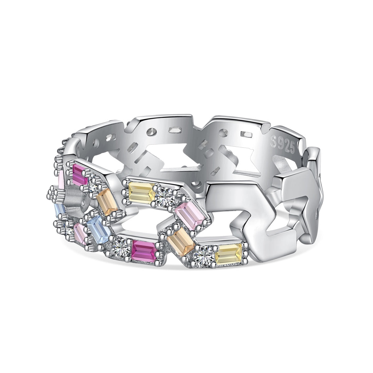 [Reverie Jewels]Sparkling Vibrant Emerald Cut Daily Ring