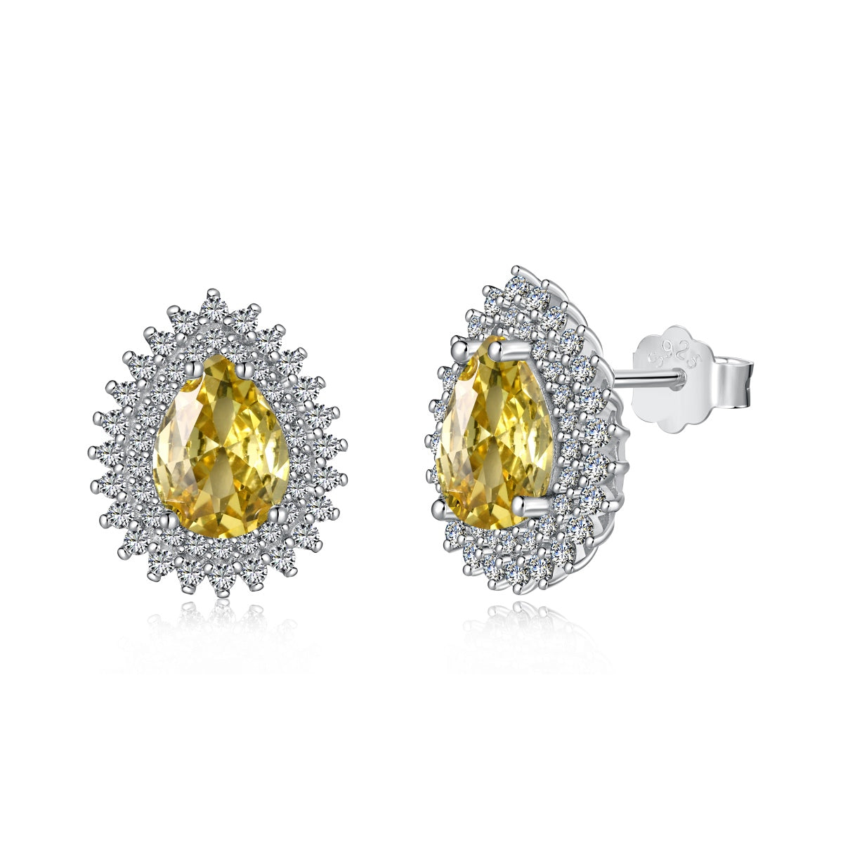 [Reverie Jewels]Delicate Gorgeous Pear Cut Daily Earrings