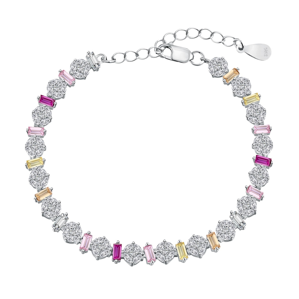 [Reverie Jewels]Radiant Colorful Round Shape Daily Bracelet