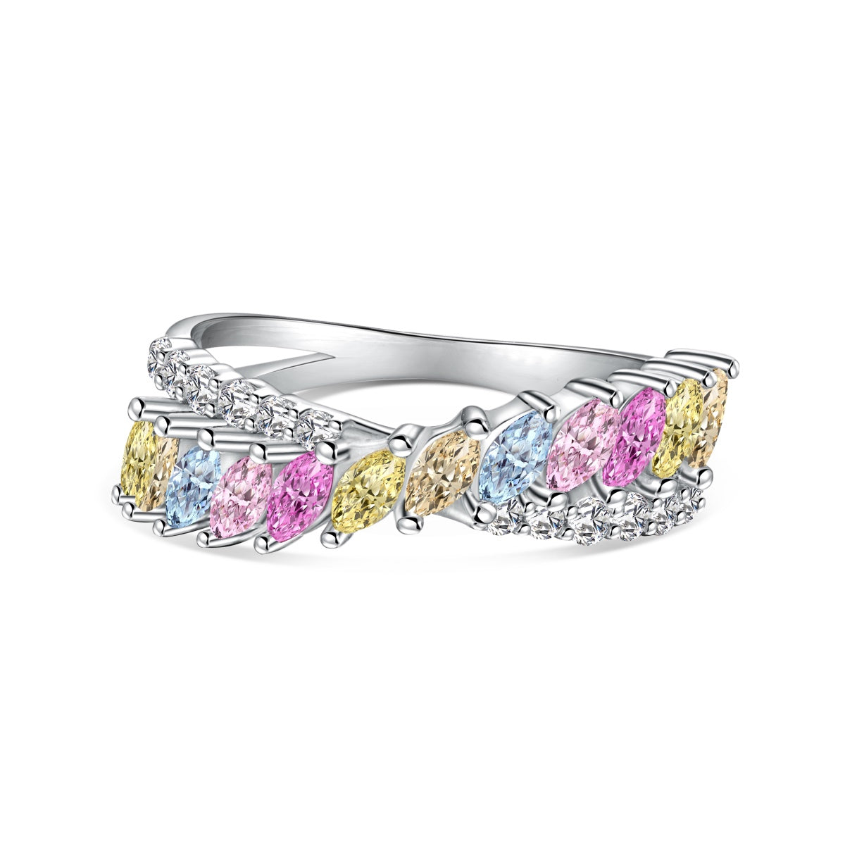 [Reverie Jewels]Unique Colorful Marquise Cut Daily Ring